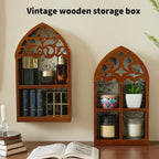 CIYISON Mysterious Crystal Display Shelf For Victorian Altar Decors Precise Cut Wood Gothics Wall Art Decors Perfect Gift
