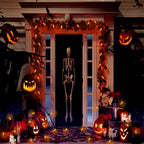 Halloween Decorations - Indoor and Outdoor Flickering Flame String Lights, 27.8ft C7 Vintage Flickering Flame String Lights, Orange String Lights with 25 Orange Clear Flame Bulbs (E12 Bulbs, Black Wi