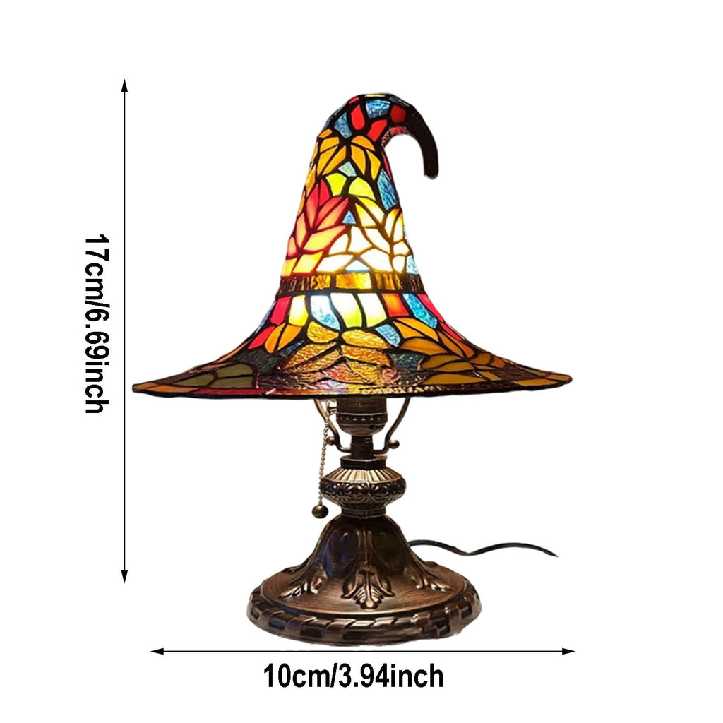 Light Up Halloween Decor Witch Hat Lamp, LED Halloween Night Light, Halloween Decorations Indoor, Witchy Decor for Shelf Mantel Table