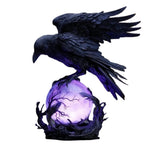 Yyuenw Raven Lamp | Crow Lamp | “Raven’s Moonlight” Gothic LED Lamps | Gothic LED Lamps Moonlight of Crow | Ravens On Glowing Orb with Violet Light for Gothics Collectors Home Decor