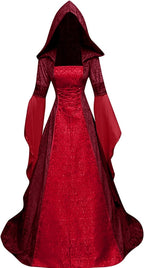 Horror Spacez Halloween Witch Costume Women, Deluxe Witch Dress Costume, Vintage Embroidered