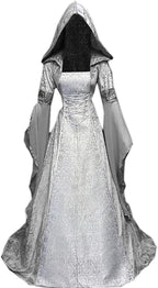 Horror Spacez Halloween Witch Costume Women, Deluxe Witch Dress Costume, Vintage Embroidered