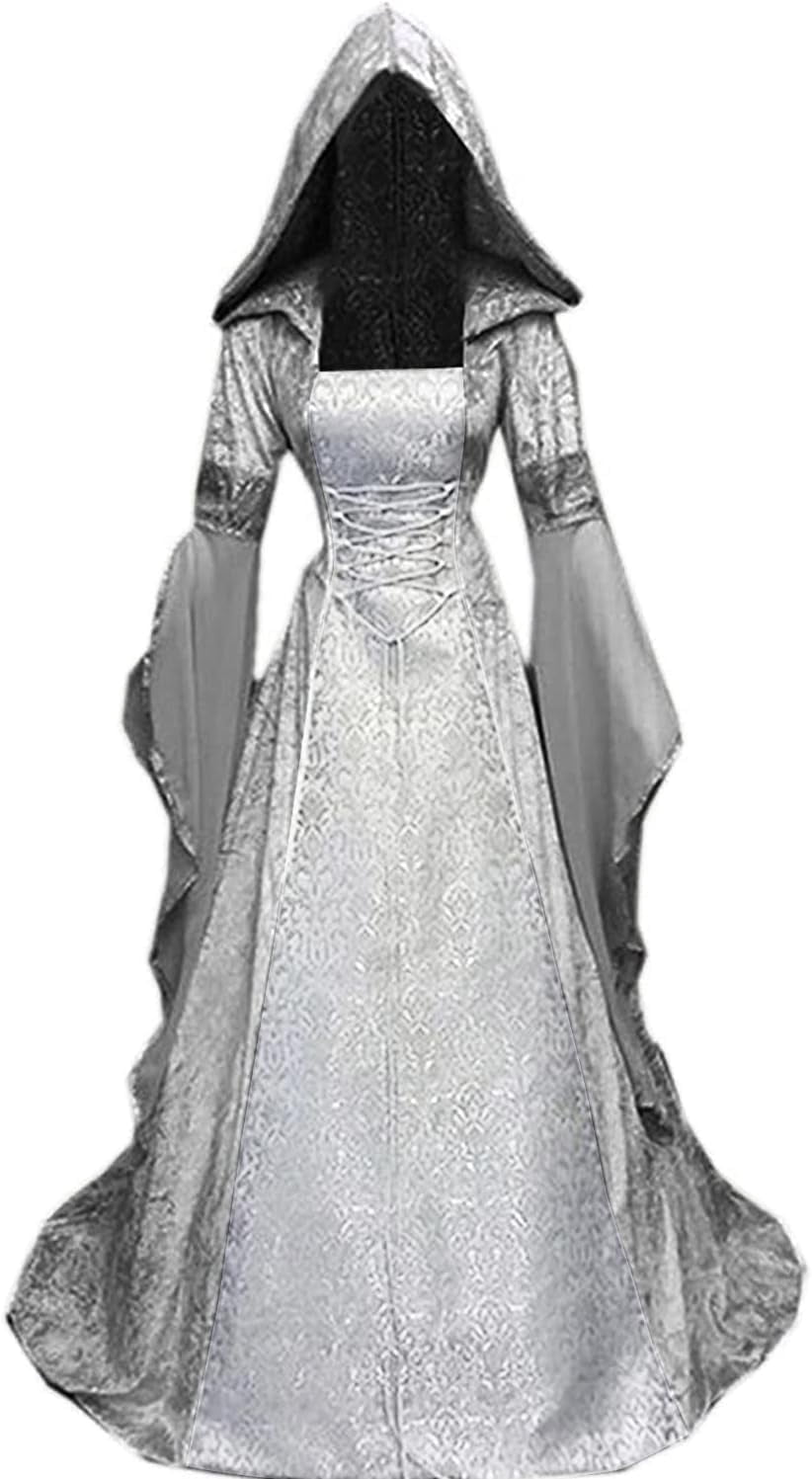 Horror Spacez Halloween Witch Costume Women, Deluxe Witch Dress Costume, Vintage Embroidered