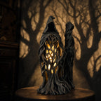 Halloween Gothic Witch Decor Mossy Tree Resin Tabletop Decor For Mantel Shelf Covered Porch Home Decorations Gift