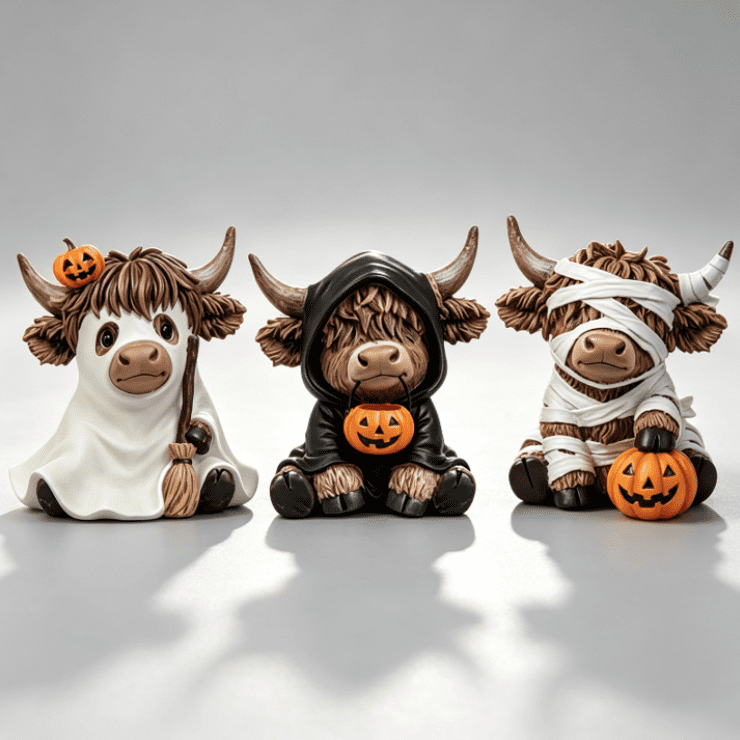 Horror Spacez Vintage Primitive Witch Trio – Rustic Farmhouse Halloween Tabletop Decor | Halloween