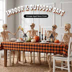 Ayieyill 5.4ft Halloween Skeleton Decorations, Weathered Posable Skeleton Decor for Halloween Decorations Outdoor Indoor