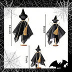 Halloween Decorations Indoor, 3 Set Primitive Halloween Ghosts with Hat, Wooden Stand Ghost Decor for Table Centerpieces, Mantels, Shelves, Vintage Spooky & Festive Party Decor