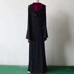 Renaissance Dress Women with Hood Peasant Gothic Witch Dress Ball Gown Vintage Victorian Dresses Halloween Costume Red M