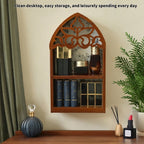 CIYISON Mysterious Crystal Display Shelf For Victorian Altar Decors Precise Cut Wood Gothics Wall Art Decors Perfect Gift