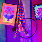 Haunted Hill Farm 47 in Animatronic Hanging Upside Down Clown with Lights and Sound, Halloween Decoration, HHCLOWN-39HLSA