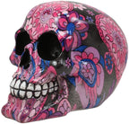 Ebros Day Of The Dead Fuschia Pink Metronome Floral Tattoo Sugar Skull Statue