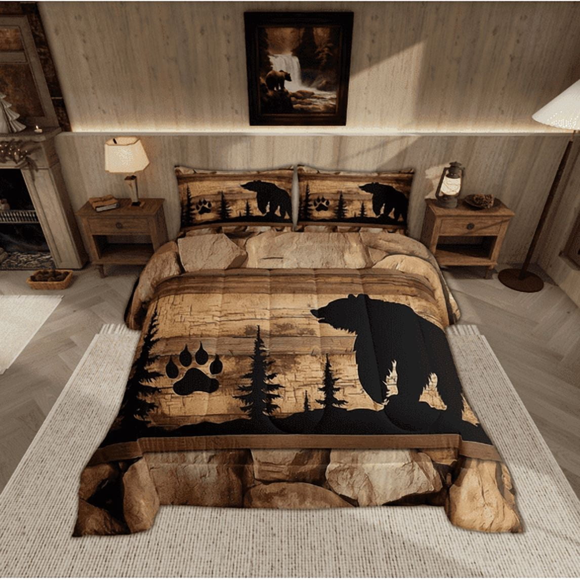Horror Spacez Adults Salmon Violet Damask Comforter Set Antique Victorian Baroque Bedding