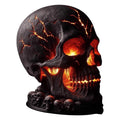 Chanana Skull Flame Table Lamp,Lava Stone Skull Lamp, Spooky LED Desk Light, Halloween & Gothic Decor, Unique Room Accent, Ignite a Mysterious Atmosphere, Halloween Home Decor