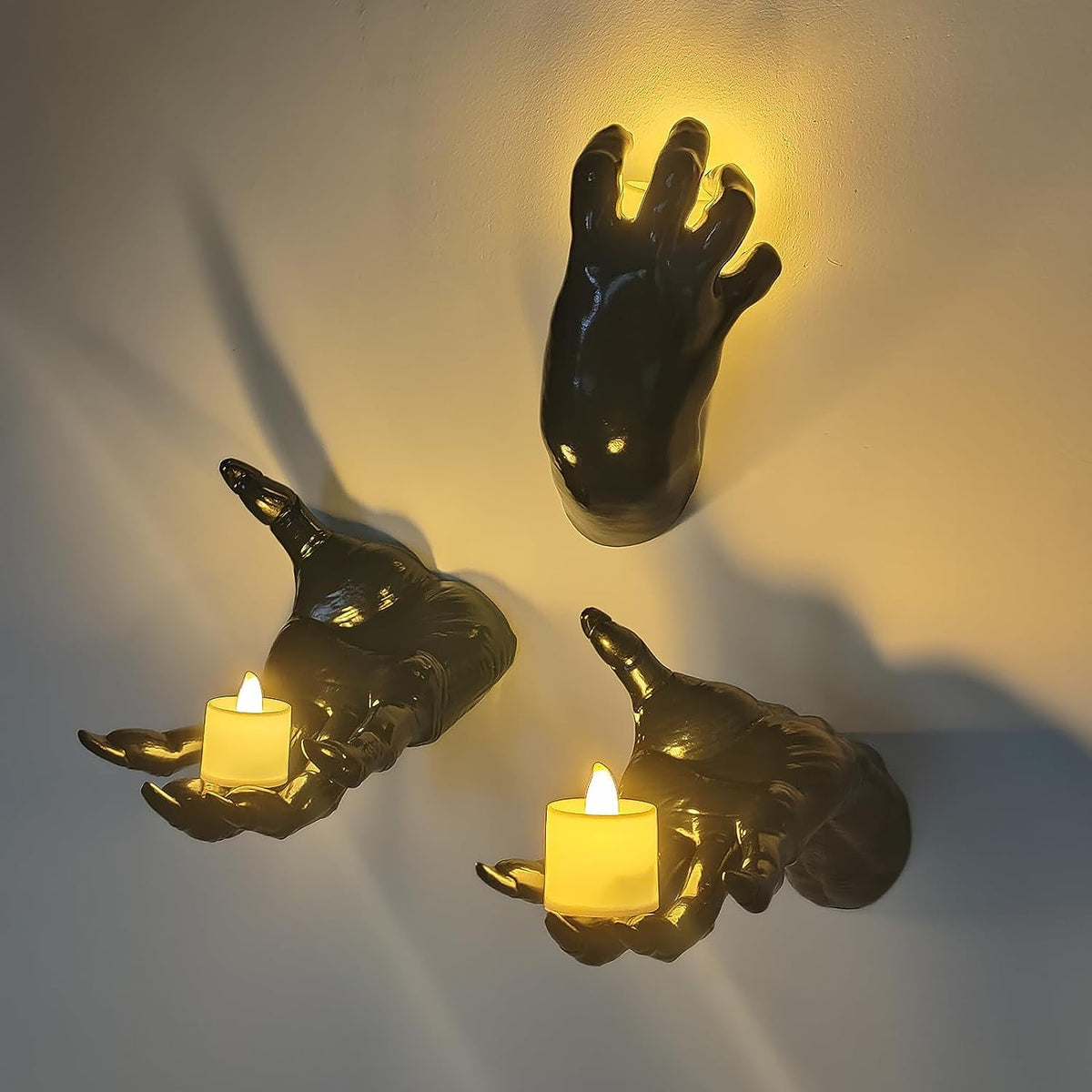 Horror Spacez Halloween Decorations Indoor Outdoor Pack of 3 Wall Mounted Creepy Reaching Hands