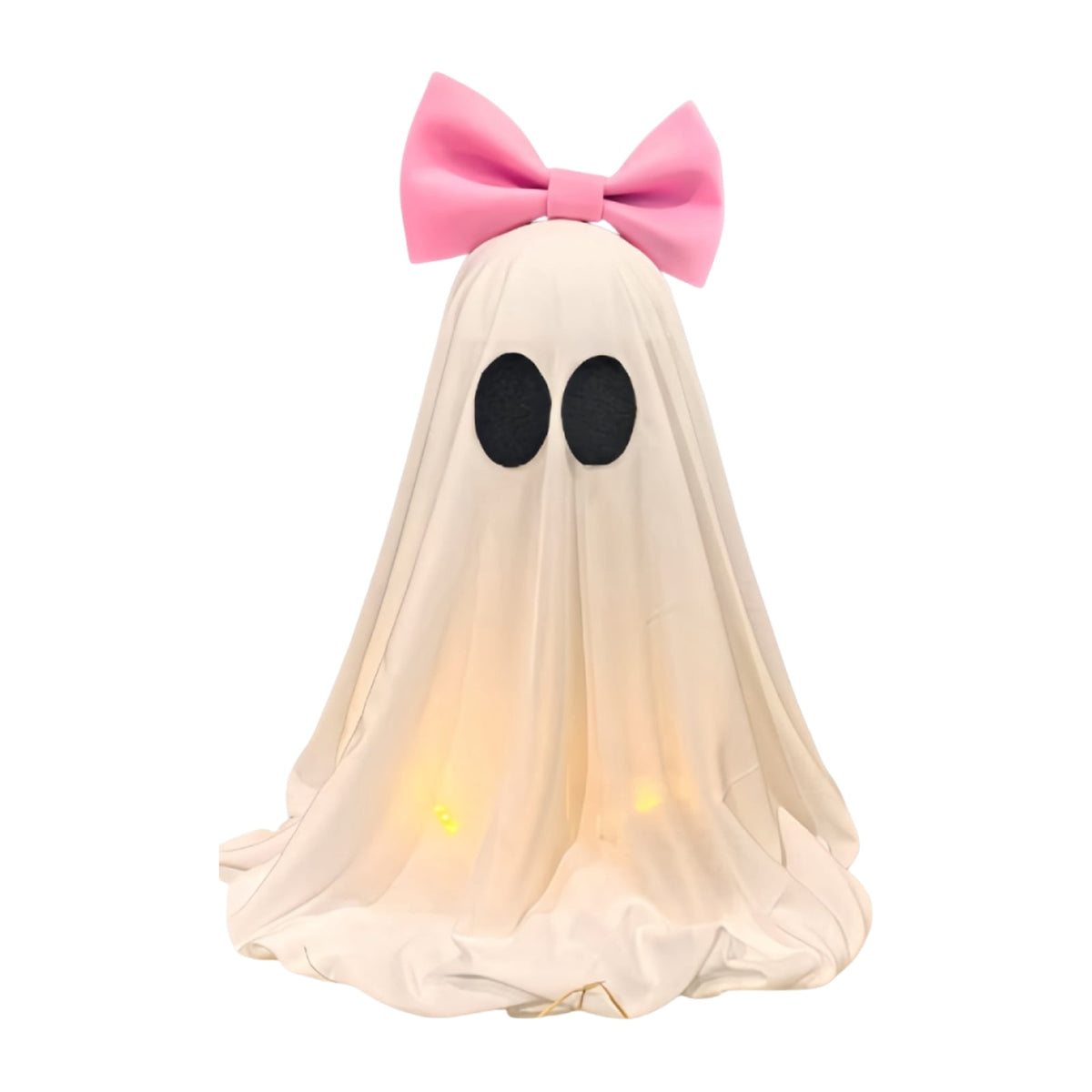 Horror Spacez Witch Hat Ghost Pendant Light, Warm LED Hanging Ghost Ornament, Vintage Style