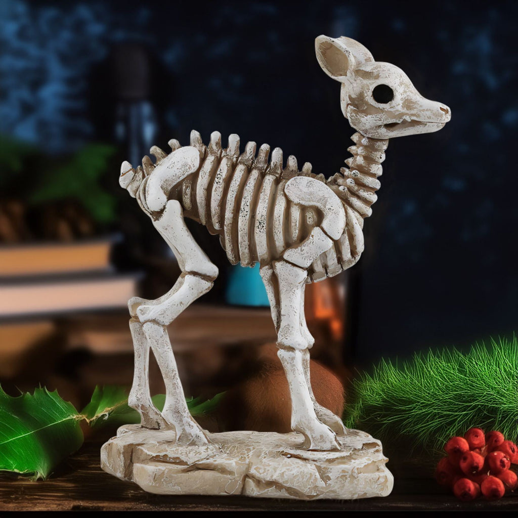 Horror Spacez Halloween Skeleton Horse Frame Decorations Outdoor Life-Like Spooky Skull Decor Resin