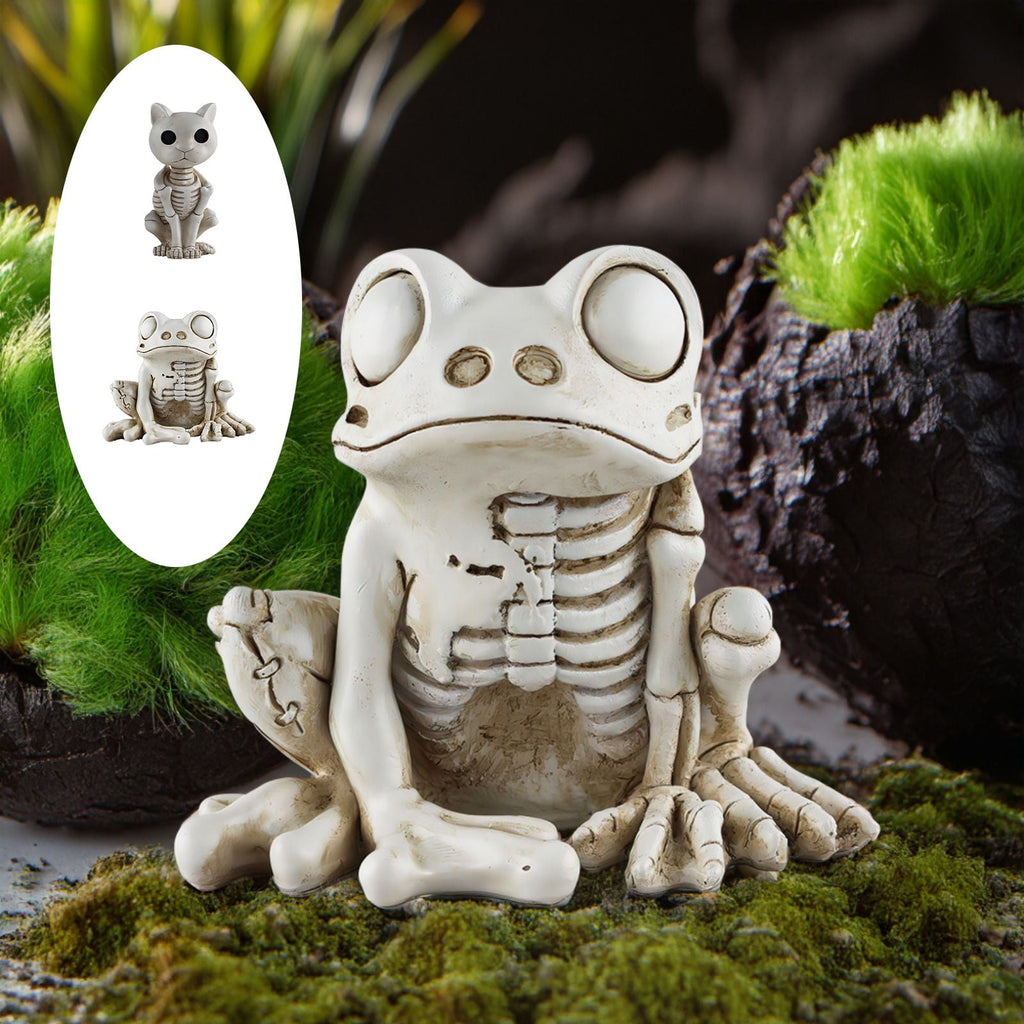 Horror Spacez Halloween Skeleton Horse Frame Decorations Outdoor Life-Like Spooky Skull Decor Resin