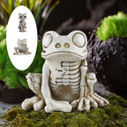 Horror Spacez Halloween Skeleton Horse Frame Decorations Outdoor Life-Like Spooky Skull Decor Resin