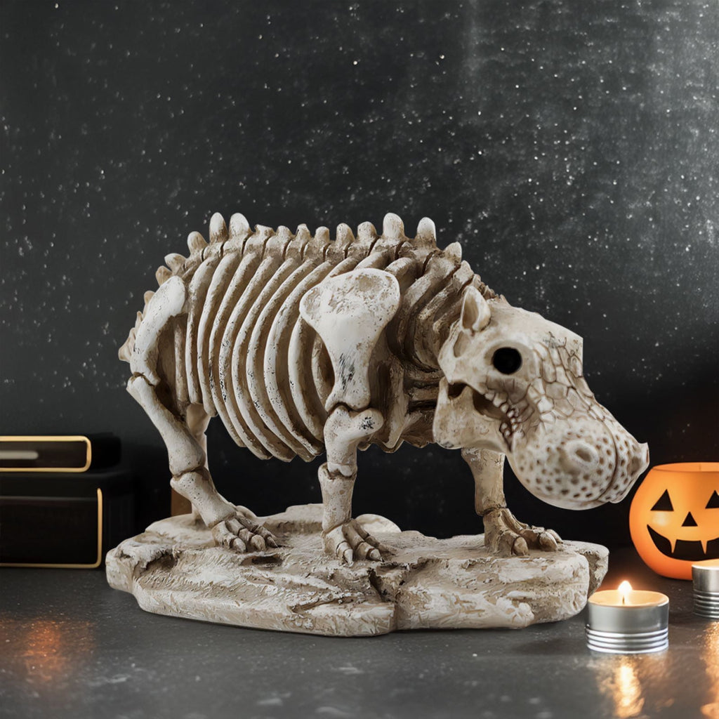 Horror Spacez Halloween Skeleton Horse Frame Decorations Outdoor Life-Like Spooky Skull Decor Resin