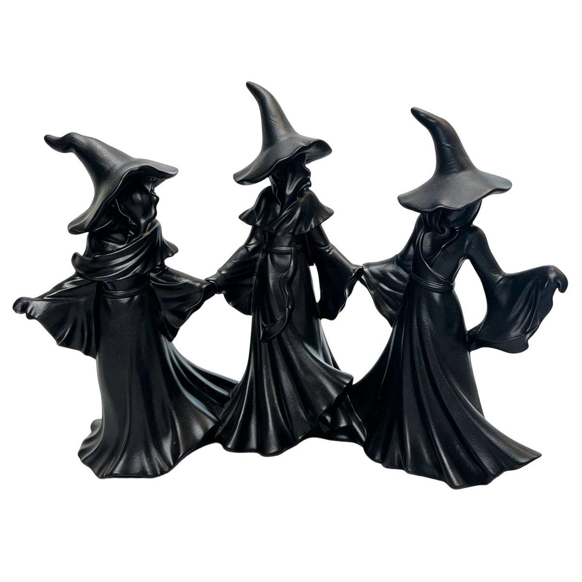Horror Spacez Halloween Gothic Witch Decor Mossy Tree Resin Tabletop Decor For Mantel Shelf Covered