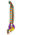 Haunted Hill Farm 47 in Animatronic Hanging Upside Down Clown with Lights and Sound, Halloween Decoration, HHCLOWN-39HLSA