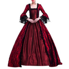 Horror Spacez Women's Halloween Costumes Plus Size Retro Renaissance Dresses Gothic Irish Costumes