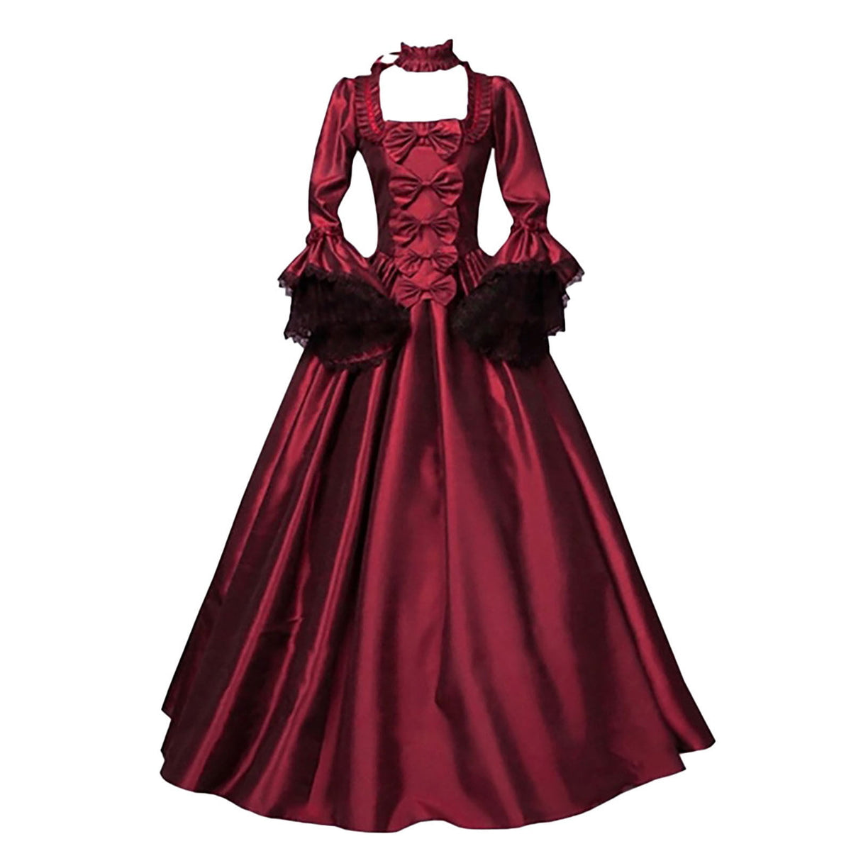 Horror Spacez Women's Halloween Costumes Plus Size Retro Renaissance Dresses Gothic Irish Costumes