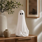 Horror Spacez Large Ghost with Bow Tabletop Decoration, Halloween Ghost Figurine, Spooky 3D Print