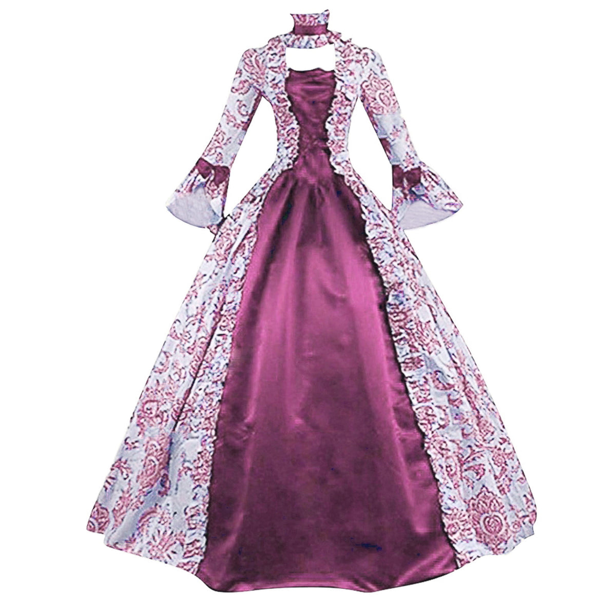 Horror Spacez Victorian Dress for Women 1800s Medieval Renaissance Dress Plus Size Vintage Court