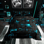 Horror Spacez Adults Salmon Violet Damask Comforter Set Antique Victorian Baroque Bedding