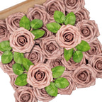 Horror Spacez 50Pcs Black Roses Artificial Flowers, Fake Roses for Decorations Real Touch Foam Rose