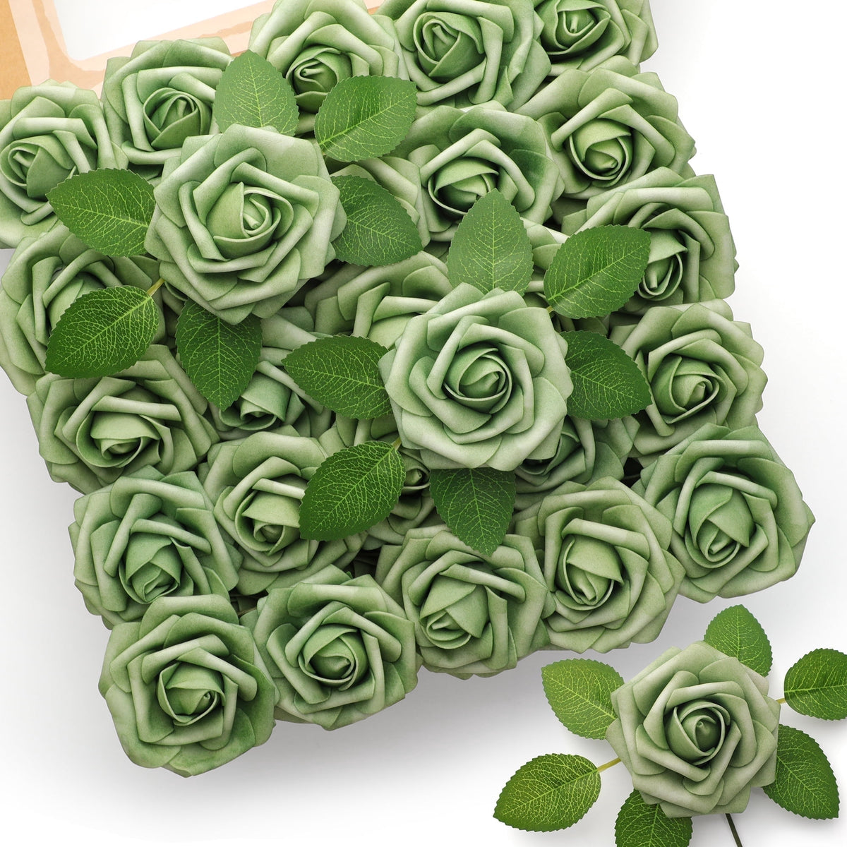 Horror Spacez 50Pcs Black Roses Artificial Flowers, Fake Roses for Decorations Real Touch Foam Rose
