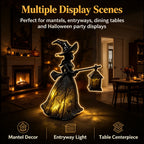 Horror Spacez Vintage Stained Glass Pumpkin Table Lamp, USB Powered Jack O Lantern Night Light