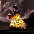 Horror Spacez Halloween Witch Lamp,Stained Gothic Witch Hat Led Lamp for Stained Glass Inspired