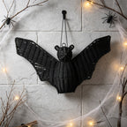 Horror Spacez Wicker Bats, Woven Bat Decor, Halloween Wall Decor Light Up Bat Wall Decoration