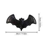 Clearance Halloween Hanging Bats Decoration Handcrafted Woven Rattan Black Bat Wall Hanging, Gothic Farmhouse Wall Art Decor for Door Mantel & Party -3 Pcs