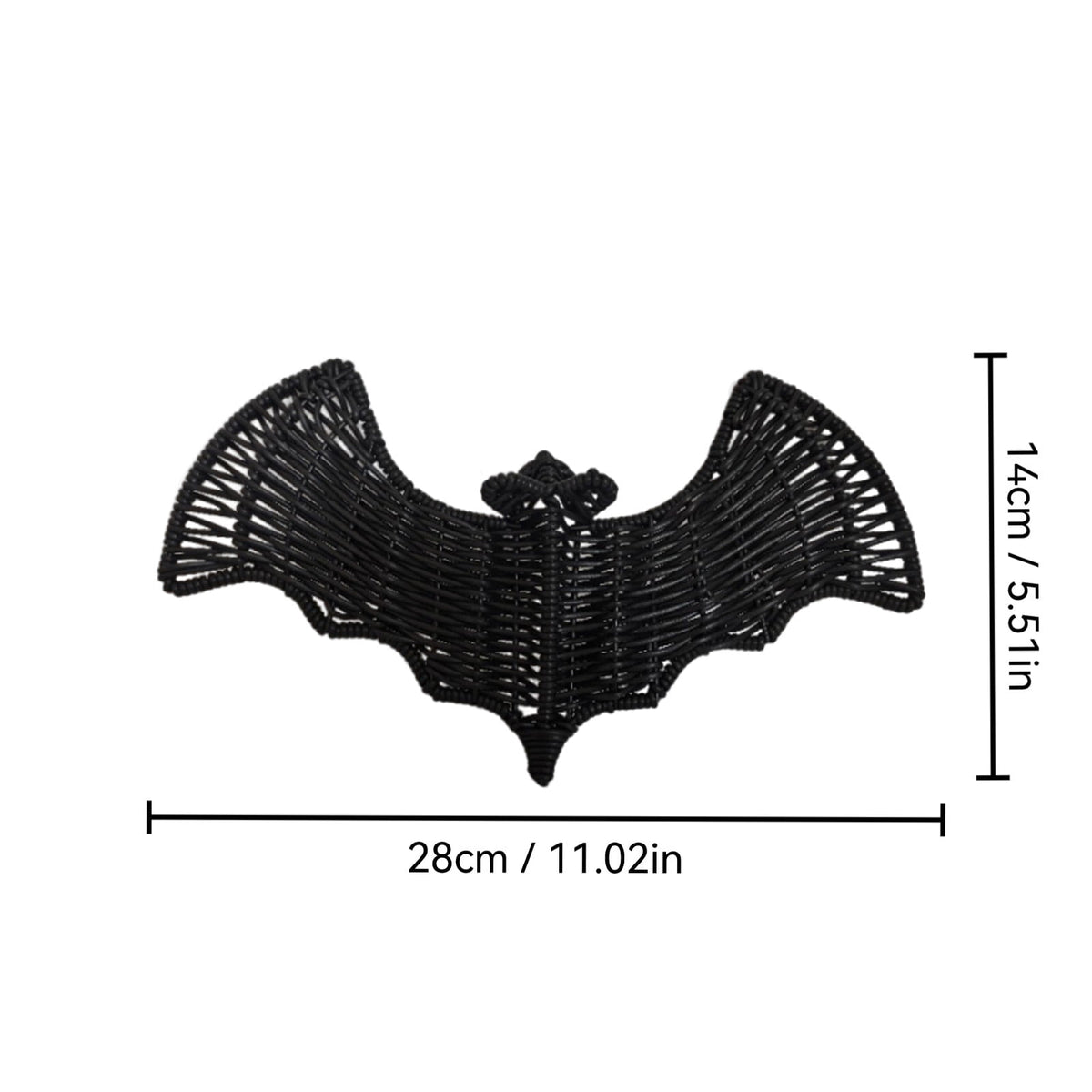 Clearance Halloween Hanging Bats Decoration Handcrafted Woven Rattan Black Bat Wall Hanging, Gothic Farmhouse Wall Art Decor for Door Mantel & Party -3 Pcs