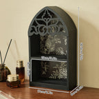 CIYISON Mysterious Crystal Display Shelf For Victorian Altar Decors Precise Cut Wood Gothics Wall Art Decors Perfect Gift