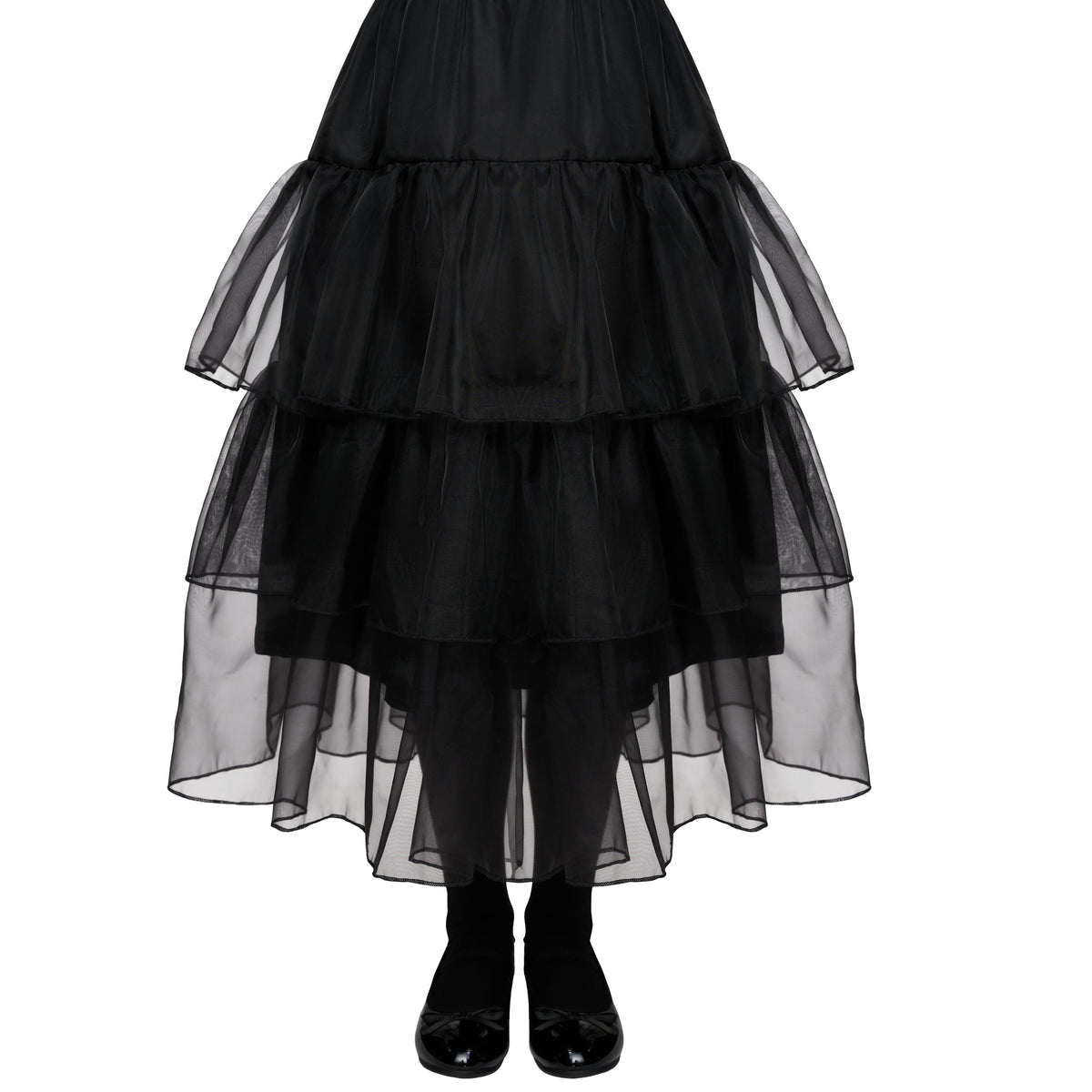 Joyfy Halloween Costume Set for Girls, Dark Vintage Prom Dress for Kids, Black Gothic Dress Costume for Halloween Cosplay Parties 5-12 Years